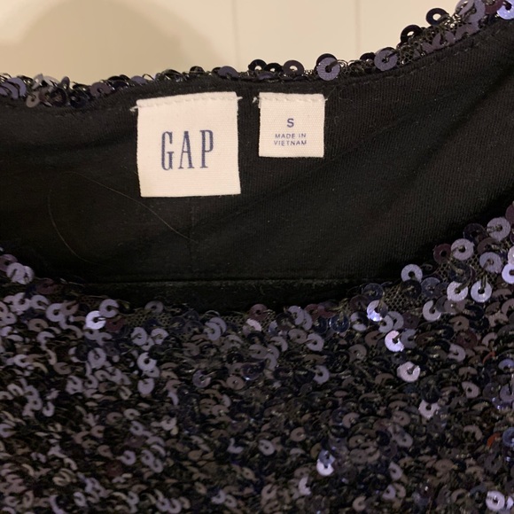Gap HOLIDAY swing sequin dress in BLUE - Picture 3 of 4